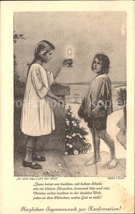 Loewe Meta Nr. 99 K Kinder Glueckwunsch Konfirmation Gedicht