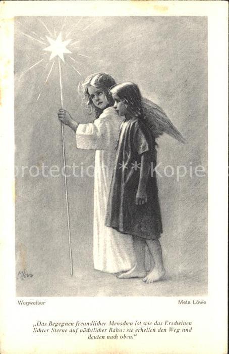 Loewe Meta Wegweiser Nr. 36 Kind Schutzengel Stern Gedicht