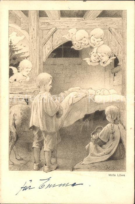 Loewe Meta Christkind Kinder Engel Schaf