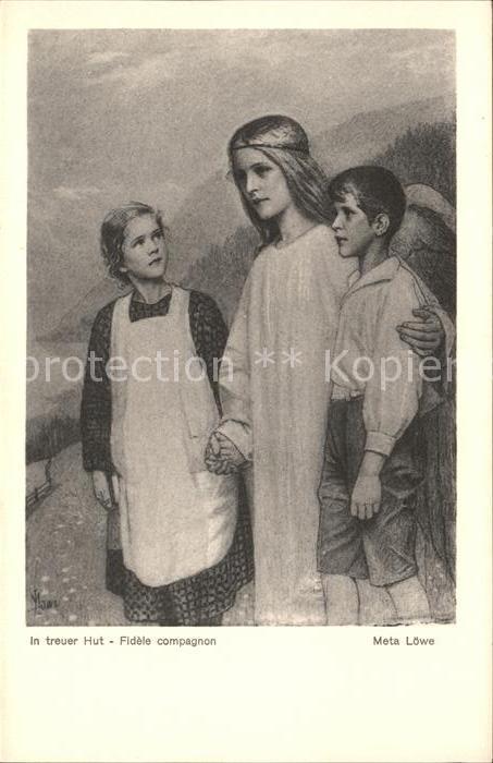 Loewe Meta In treuer Hut Nr. 108 Schutzengel Kinder