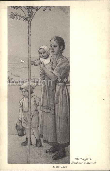 Loewe Meta Mutterglueck Nr. 143 Baby Kind Schmetterling