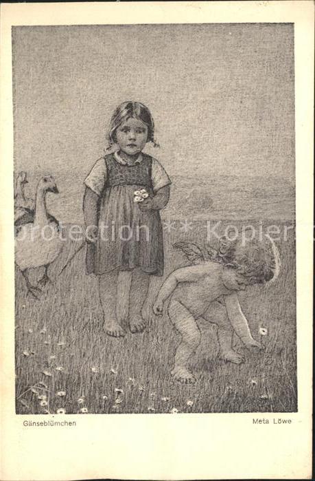 Loewe Meta Gänseblümchen Nr. 109 Kind Engel Gans