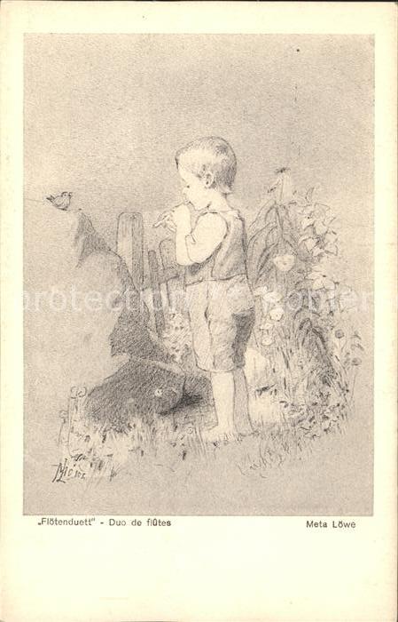Loewe Meta Floetenduett Nr. 104 Kind Vogel