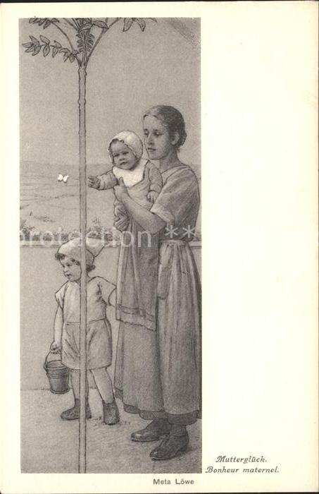 Loewe Meta Mutterglueck Nr. 143 Baby Kind Schmetterling