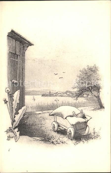 Loewe Meta Nr. 20 Baby Holzwagen Loewenzahn