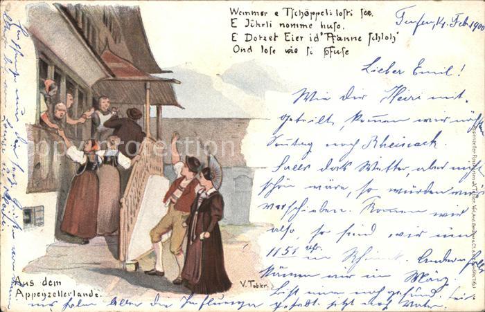 Tobler Viktor V.T. Appenzellerland Trachten Gedicht