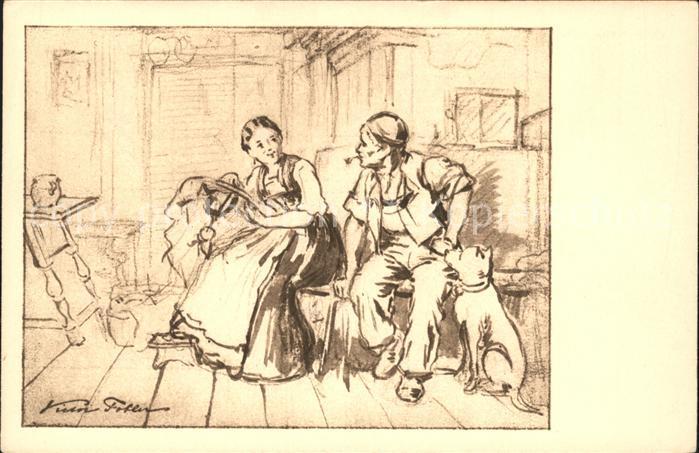 Tobler Viktor V.T. Seppetoni und Zischgeli Nr. 528 Sticken Stickrahmen Hund Pfei