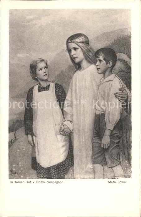 Loewe Meta In treuer Hut Nr. 108 Schutzengel Kinder