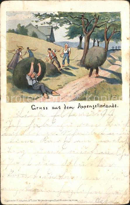 Tobler Viktor V.T. Appenzellerland Landwirtschaft Heuernte