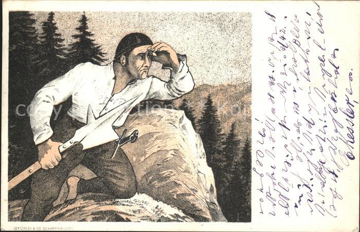 Tobler Viktor V.T. Festpostkarte 400. Jahrfeier Eintritt Appenzell Bund der Eidg