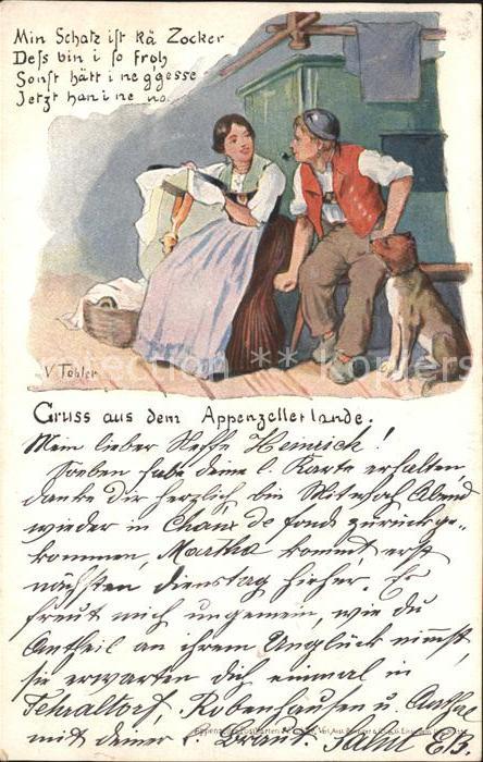 Tobler Viktor V.T. Appenzellerland Sticken Stickrahmen Hun
