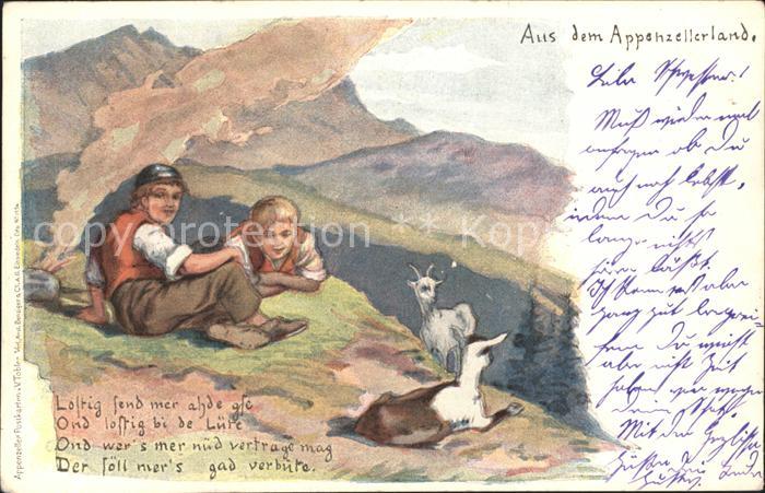 Tobler Viktor V.T. Senner Zieger Appenzellerland Berge Gedicht