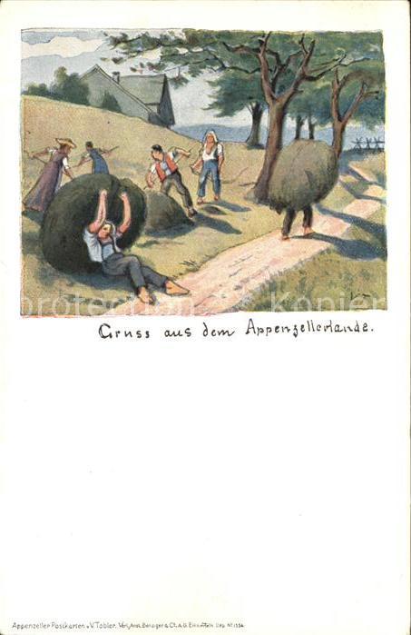 Tobler Viktor V.T. Appenzellerland Landwirtschaft Heuernte