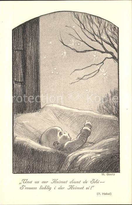 Goetz M. Baby Sterne Spruch P. Hebel