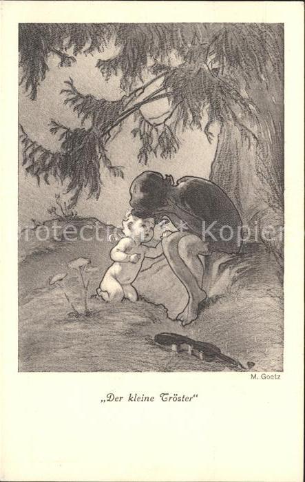 Goetz M. Der kleine Troester Nr. 251 Engel Kind Geige
