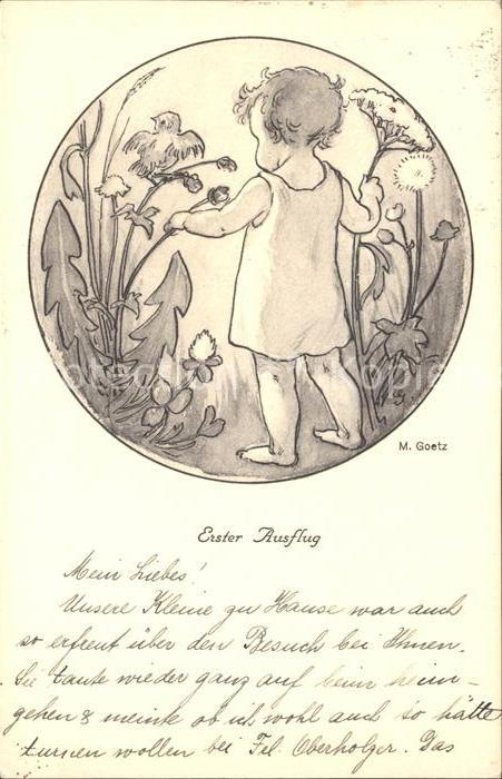 Goetz M. Erster Ausflug Nr. 235 Loewenzahn Kind Vogel