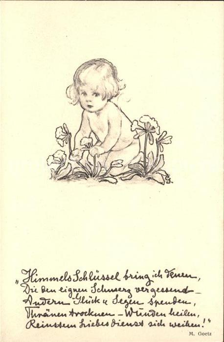 Goetz M. Nr. 157 Kind Blumen