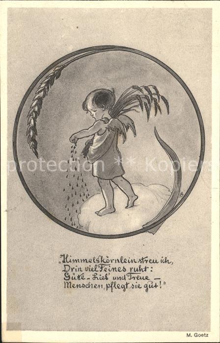 Goetz M. Nr. 242 Korn Engel Himmel Gedicht