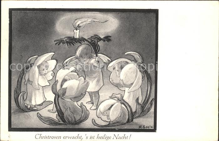 Goetz M. Christrosen Engel Kerze Heilige Nacht