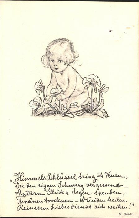 Goetz M. Nr. 157 Kind Blumen