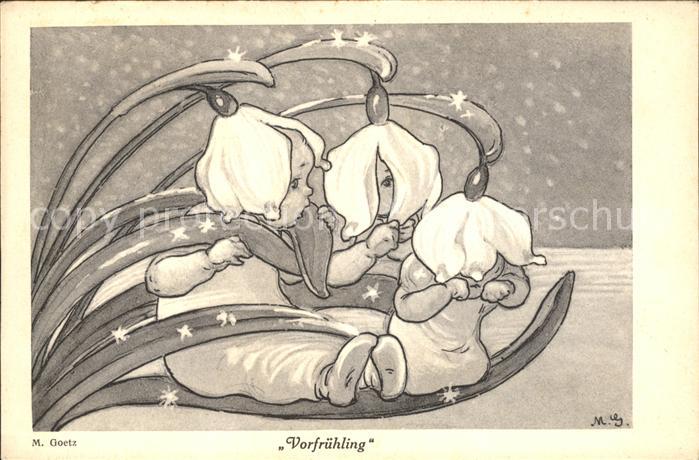 Goetz M. Vorfrühling Nr. 150 Kinder Märzenbecher