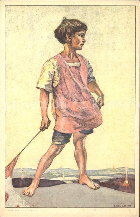 Liner Carl Kind Bundesfeier Schweiz Spendenkarte Fuersorge Invalide Krankenschwe