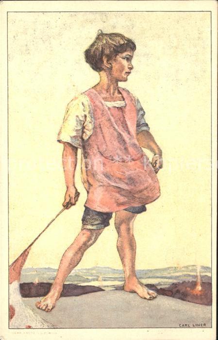 Liner Carl Kind Bundesfeier Schweiz Spendenkarte Fuersorge Invalide Krankenschwe