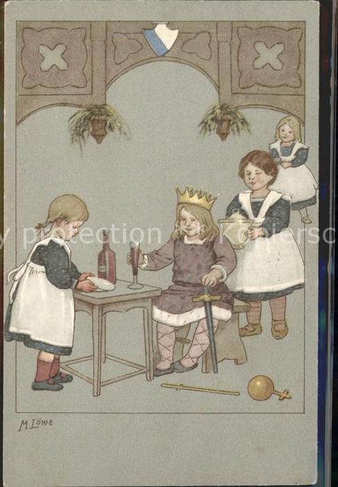 Loewe Meta Kinder Koenigin Krone Wein Bedienung
