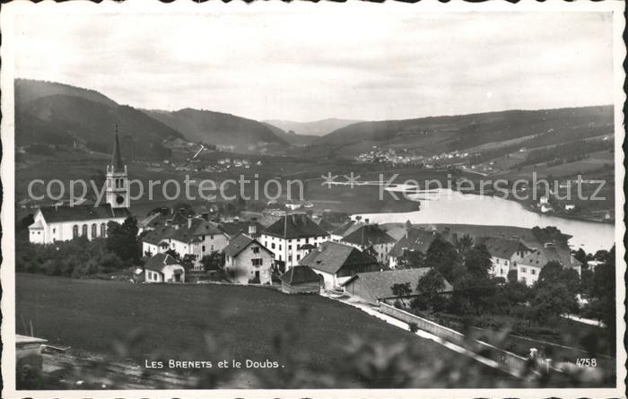 Les Brenets et le Doubs Vue generale