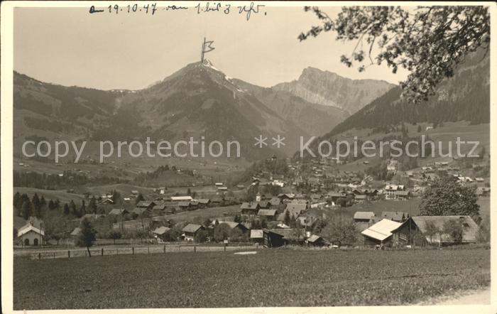 Chateau-d Oex Vue generale