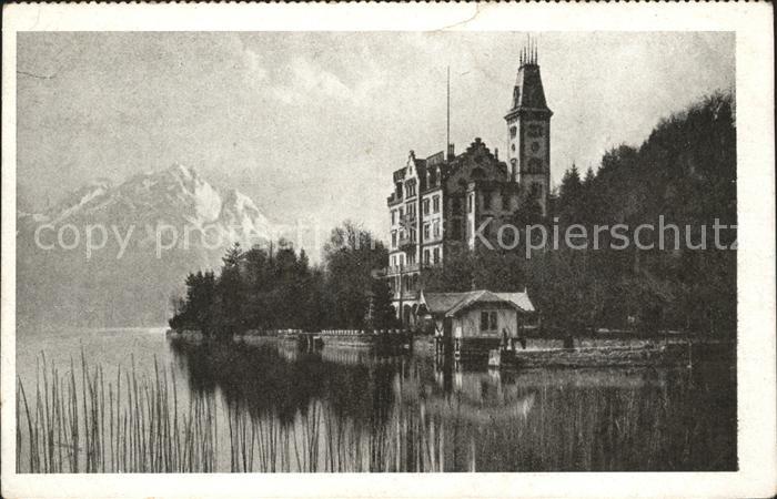 Hertenstein LU Le lac des Quatre Contons Chateau