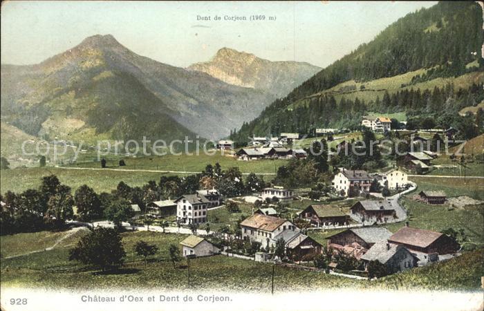 Chateau-d Oex et Dent de Corjeon
