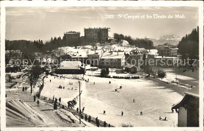 Saint-Cergue Nyon Suisse et les Dents du Midi