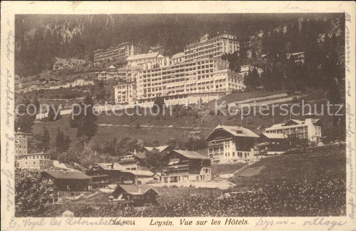 Leysin Vue sur les Hotels