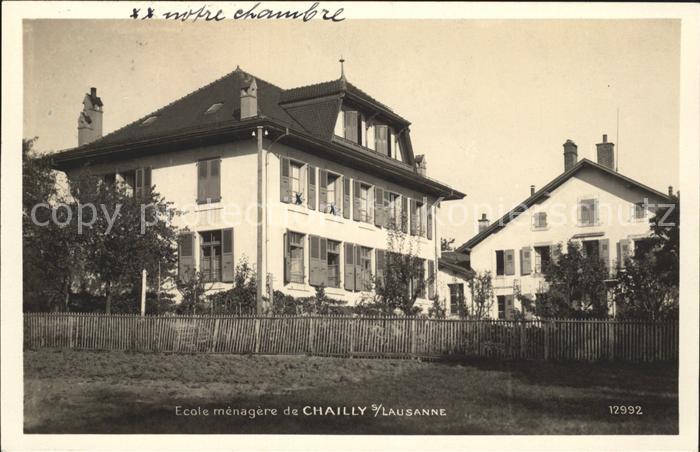 Chailly Lausanne Ecole menagere