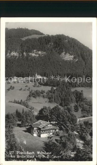 Flueeli-Ranft Wohnhaus des Bruder Klaus mit St Niklausen