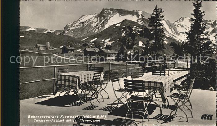 Beckenried Bahnrestaurant Klewenalp Terrasse