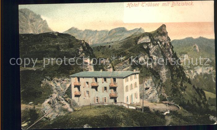 Engelberg OW Hotel Tr?bsee mit Bitzistock