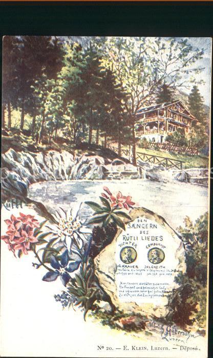 Altdorf UR Gedenkstein Den Saengern des Ruetli Liedes