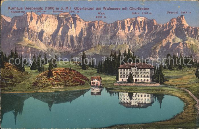 Oberterzen Kurhaus Seebenalp Walensee Churfirsten