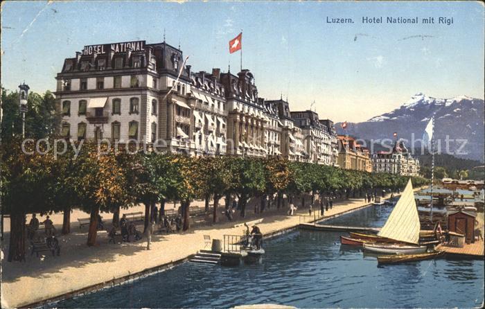 Luzern LU Hotel National mit Rigi