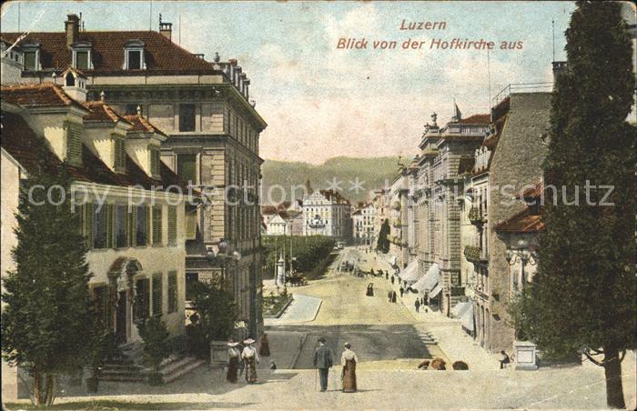 Luzern LU Blick von der Hofkirche