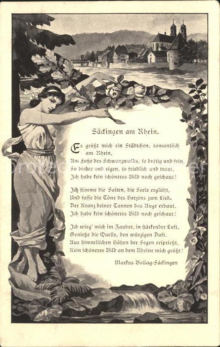 Saeckingen Rhein Kirche Gedicht