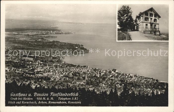 Grub SG Gasthaus Pension Fuenflaenderblick Panorama