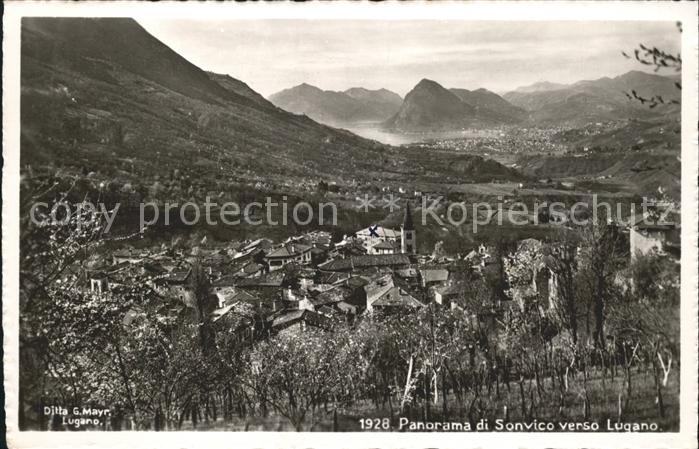 Sonvico Panorama verso Lugano