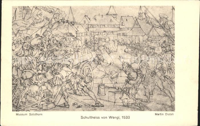 Solothurn Museum Gemaelde Schultheiss von Wengi