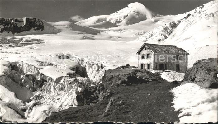 Saas-Fee Berggasthaus Langefluh Allalinhorn Feegletscher