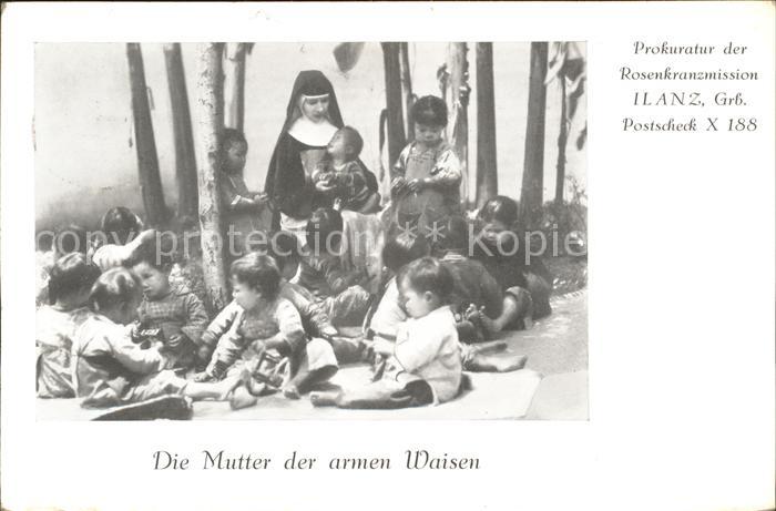Religion Prokuratur Rosenkranzmission Ilanz Nonne Waisenkinder