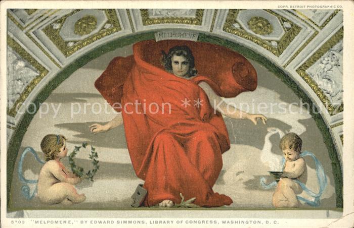 Bibliothek Library Melpomene Edward Simmons Library of Congress Washington D.C.