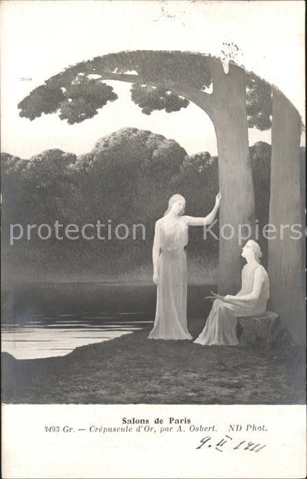 Verlag Salon de Paris Nr. 3493 Crepuscule d Or A. Osbert